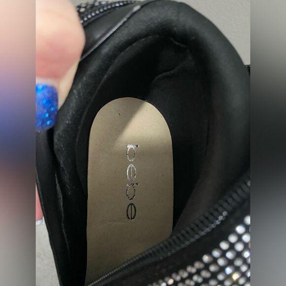 Bebe Rhinestone Beaded Thigh-Hi Boots Size 7 - Picture 13 of 13